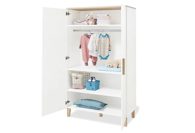 Pinolino Pinolino Kleiderschrank „Lumi”, Weiss, – Produktbild 1 von 1