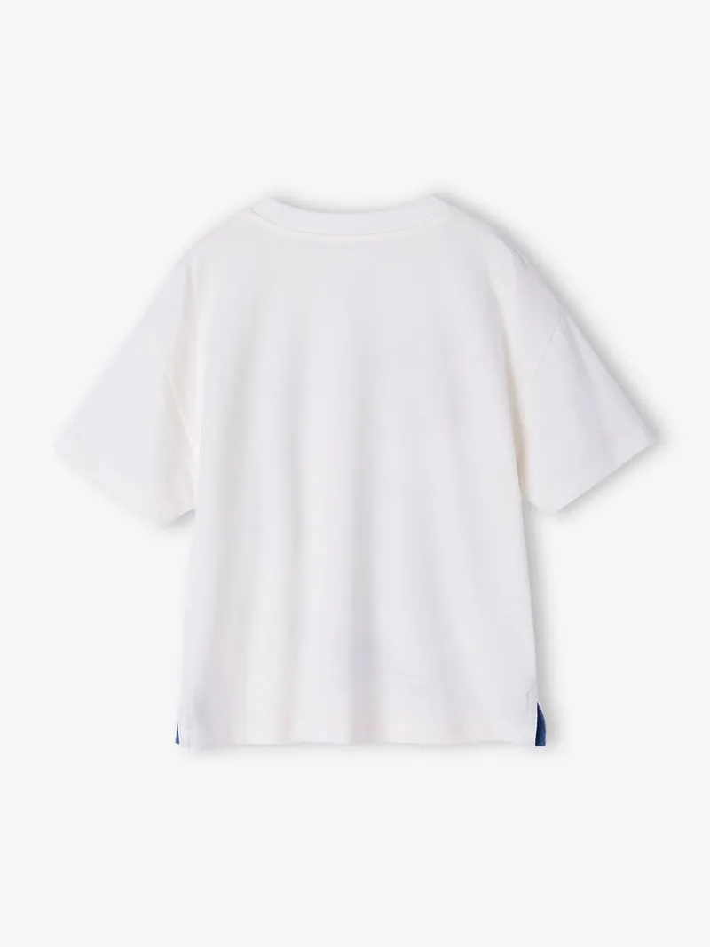 Vertbaudet T-Shirt mit Surfer-Print Jungen, Wollweiß, – Produktbild 3 von 4