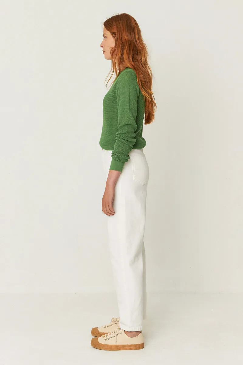 SKFK SKFK Damen vegan Hose Ania White, Weiß, – Produktbild 1 von 2