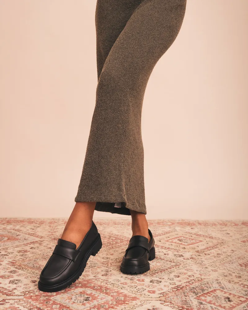 NAE NAE Damen vegan Loafers Alessia Schwarz, Schwarz, – Produktbild 1 von 2