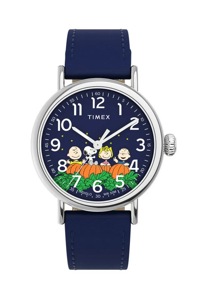 Timex Quarzuhr PEANUTS, (1-tlg), Quarz Analog, Blau, – Produktbild 1 von 4