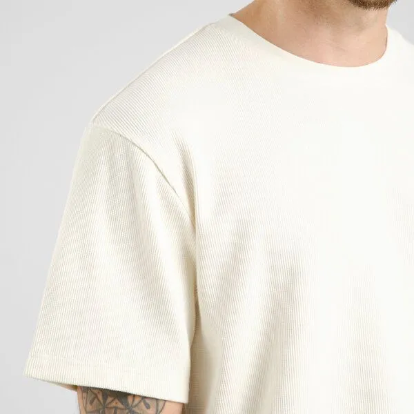 Dedicated DEDICATED Herren T-Shirt aus Bio-Baumwolle - Danviken Waffle, Whisper white (weiss), – Produktbild 1 von 3