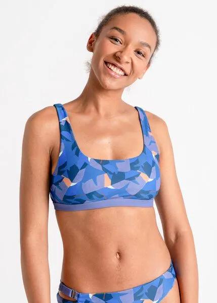 boochen boochen Bikini Top Caparica - wendbar - Surfbikini, Federprint (lila), – Produktbild 3 von 4