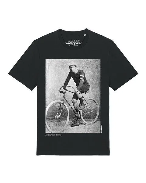 watapparel watapparel T-Shirt Unisex No Gears No Limits, Black, – Produktbild 1 von 4