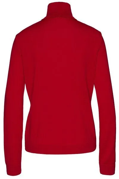 Wunderwerk Wunderwerk Damen Rollkragenpullover aus Schurwolle "Core rollneck merino", Rot ( fire red), – Produktbild 4 von 4