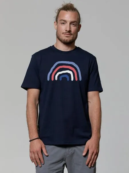 watapparel watapparel T-Shirt Unisex Regenbogen, French navy, – Produktbild 2 von 4