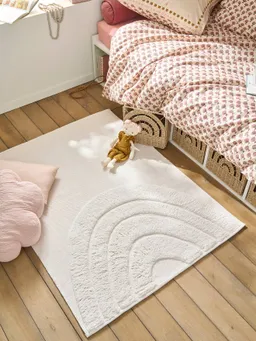 Vertbaudet Rechteckiger Kinderzimmer Teppich REGENBOGEN – Produktbild 1 von 1