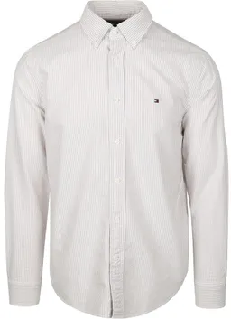 Tommy Hilfiger Tommy Hilfiger Oxford Hemd Gestreift Beige - Größe XXL – Produktbild 1 von 1