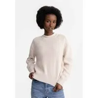 MELA Rippstrick Pullover MANIKA | von MELA | Fairtrade & GOTS zertifiziert, Cream melange, – Produktbild 1 von 1