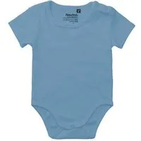 Neutral Neutral® Baby Wickelbody Strampler Kurzarm, Dusty indigo, – Produktbild 1 von 1
