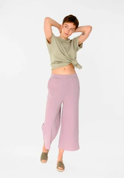 THOKKTHOKK ThokkThokk Damen Culotte aus Biobaumwolle, Dark mauve (lila), – Produktbild 4 von 5