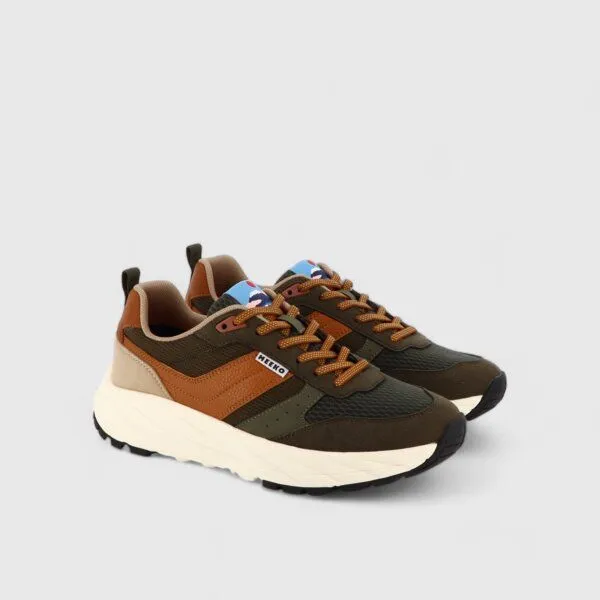 MEEKO MEEKO PONGO – Technische und nachhaltige Sneaker, Grün/braun, – Produktbild 2 von 4