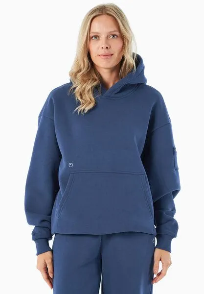 ORGANICATION ORGANICATION HARVINN | Essentials Travel Unisex Hoodie aus Bio-Baumwolle und recyceltem Polyester, Navy, – Produktbild 1 von 3