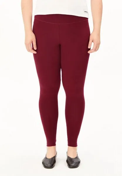 ARMEDANGELS ARMEDANGELS FARIBAA Damen Leggings aus Bio-Baumwoll Mix, Velvet red, – Produktbild 1 von 5