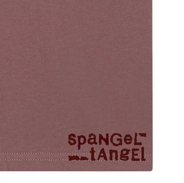 Spangeltangel Spangeltangel T-Shirt bedruckt, Kaffee Addict, Siebdruck, Herren, Bio-Baumwolle, Rotbraun, – Produktbild 4 von 4