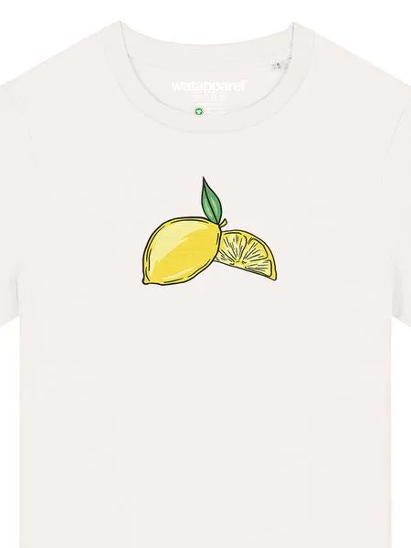 watapparel watapparel T-Shirt Frauen Lemon, Off white, – Produktbild 3 von 4