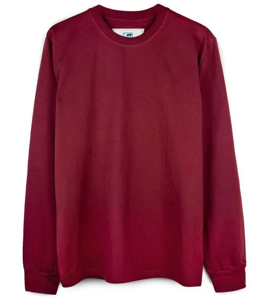 Gary Mash GARY MASH Herren Langarmshirt Scott aus Biobaumwolle, Burgund (rot), – Produktbild 2 von 3