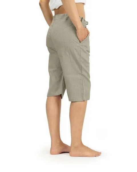 SCHAZAD Leinenshort von SCHAZAD, Oliv, – Produktbild 2 von 3