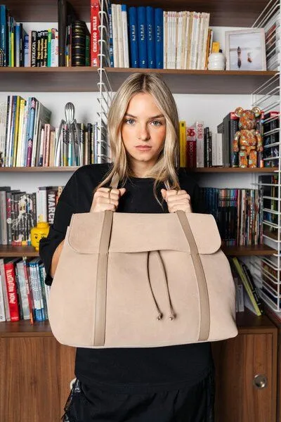 ann kurz ann kurz The Greatest Shopper – Shopper aus Leder, Suede caramelo, – Produktbild 2 von 3