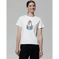 watapparel watapparel T-Shirt Frauen Pinguin, Off white, – Produktbild 1 von 1