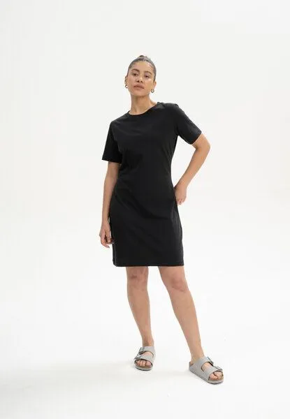 MELA T-Shirt Kleid Style DARSHA | von MELA | Fairtrade & GOTS zertifiziert, Schwarz, – Produktbild 1 von 4