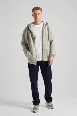 Trendsplant Trendsplant Herren vegan Reißverschluss Hoodie Essential Sonnengebleicht Naturgrau – Produktbild 1 von 1