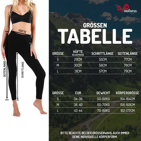 Woolona Woolona Leggings - CAPPA - Nahtlos, Schwarz, – Produktbild 1 von 4
