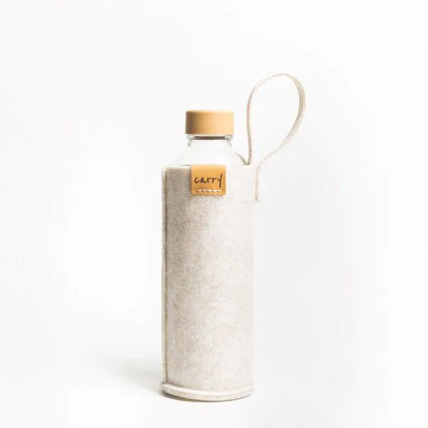 Carry Bottles Carry Bottles Carry Sleeve Filztasche 0.7l, Beige, – Produktbild 2 von 4