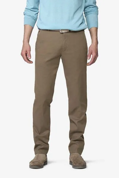 Meyer MEYER Chino im Canvas-Look, Braun (stein), – Produktbild 1 von 8