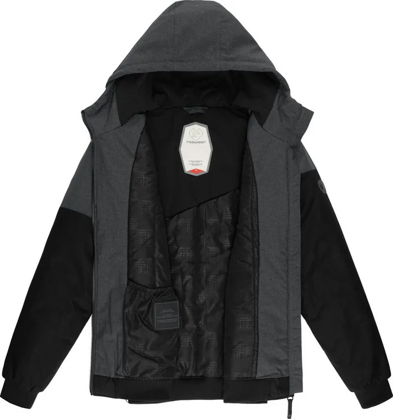 ragwear ragwear Winterjacke Wings stylische Herren Outdoorjacke mit großer Kapuze, Schwarz, – Produktbild 1 von 3