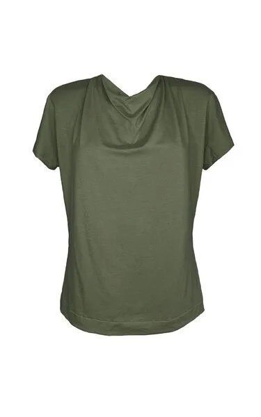 Golden Circle Clothing Golden Circle Clothing Wasserfallshirt aus weichem Modal, Grün, – Produktbild 3 von 4