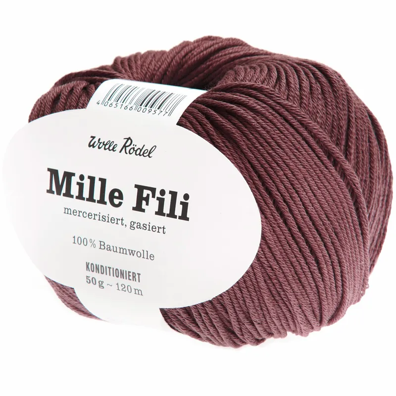 Wolle Rödel Wolle Rödel Mille Fili Weinrot, Weinrot, – Produktbild 1 von 1