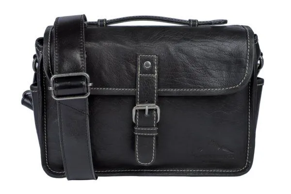 Alpenleder Alpenleder Kameratasche PRESSE, Ebenholz, – Produktbild 2 von 4