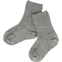 grödo Baby Socken Bio-Schurwolle Feinstrick naturgrau-melange Gr. 02 – Produktbild 1 von 1