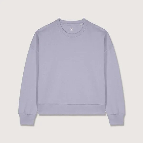 YTWOO YTWOO Modernes Damen-Sweatshirt – weich, nachhaltig & zeitlos, Lavender, – Produktbild 2 von 4