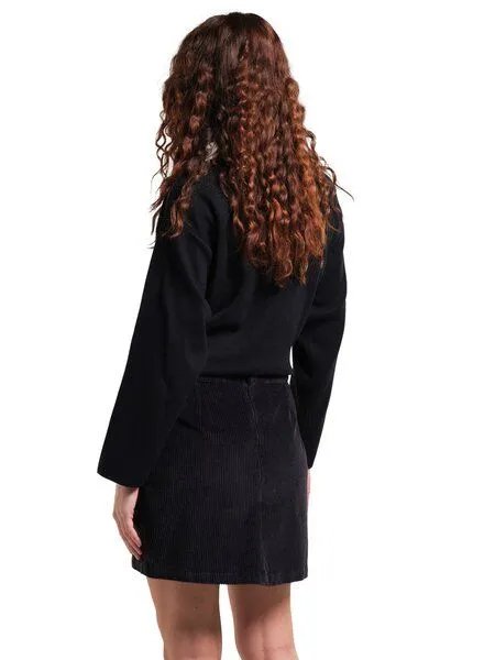 Dedicated DEDICATED Skirt Majorna Corduroy, Black, – Produktbild 4 von 4