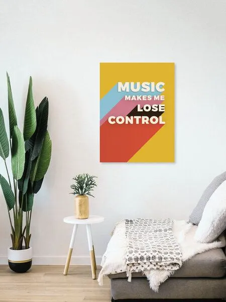 Photocircle Photocircle Poster / Leinwandbild - MUSIC MAKES ME LOSE CONTROL – Produktbild 4 von 4