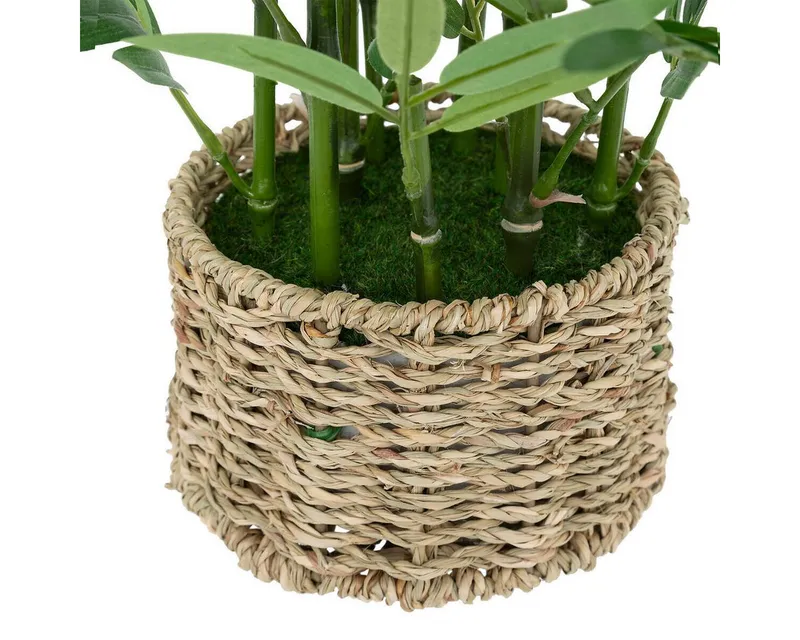 Kunstpflanze Künstlicher Bambus im Topf, 46 cm Zimmerpflanze, Atmosphera Créateur d'intérieur, Höhe 46 cm, Grün, – Produktbild 3 von 3