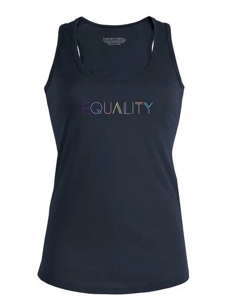 Human Family Human Family Racerback Tanktop - Shine "Equality", Weiss, – Produktbild 2 von 2