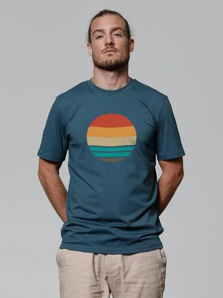 watapparel watapparel T-Shirt Retro Sunset Ocean, Stargazer, – Produktbild 2 von 3
