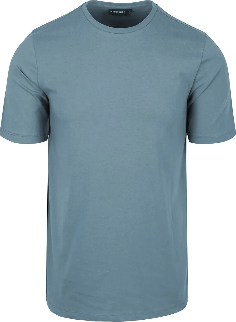 Suitable Suitable Respect T-shirt Jim Steel Blau - Größe XXL, Blau, – Produktbild 1 von 4