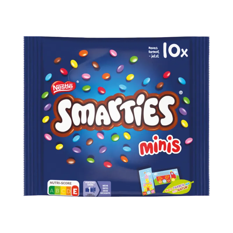Smarties Smarties Schokolade, Nestle Smarties Mini Schokolinsen mit Zuckerüberzug Packung 144g – Produktbild 1 von 4