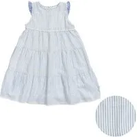 People Wear Organic People Wear Organic Kleid ohne Arm, blau-weiß gestreift, aus Bio-Baumwolle – Produktbild 1 von 1