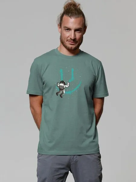 watapparel watapparel T-Shirt Unisex Graffiti Astronaut, Green bay, – Produktbild 2 von 3