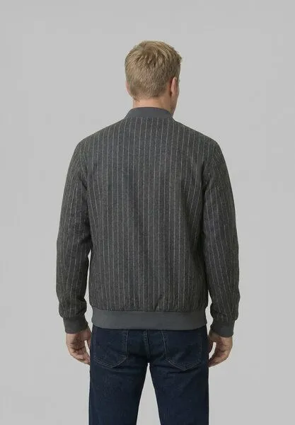 derbe derbe Übergangsjacke „Blousby Pinstripe“, Asphalt melange, – Produktbild 3 von 4