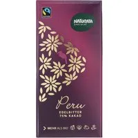 Naturata NATURATA Bio-Edelbitter-Schokolade "Peru" 75 % Kakao, 100 g – Produktbild 1 von 1