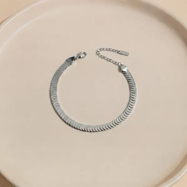 ELEKTROPULLI ELEKTROPULLI Armband mit feiner Struktur, Silber, – Produktbild 1 von 1