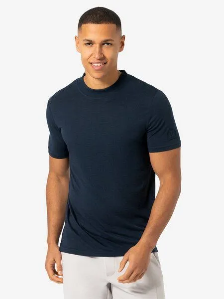 Super.Natural Super.Natural T-Shirt Casual Rib Bio J Tee für Herren, Merino, Blueberry, – Produktbild 1 von 4