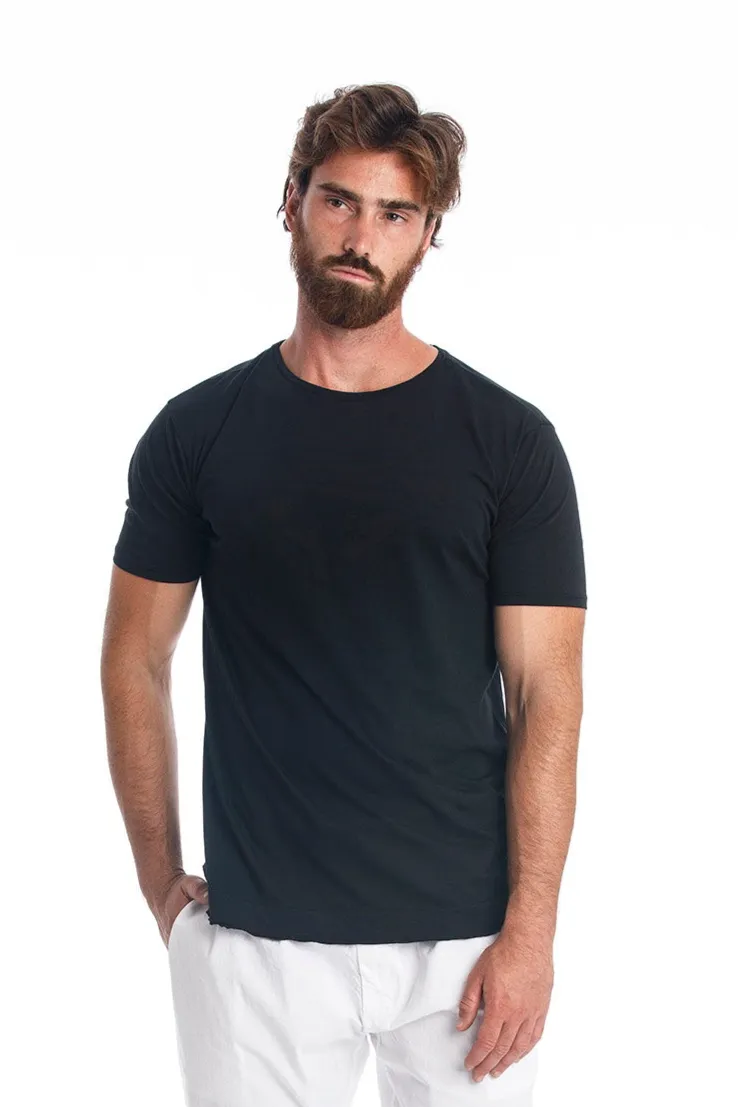 RAVENS VIEW IBIZA RAVENS VIEW IBIZA Herren vegan T-Shirt Rick Curved Schwarz, Schwarz, – Produktbild 2 von 2