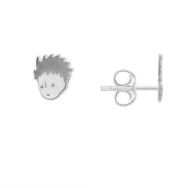 Eppi Eppi Ohrstecker aus Silber Der Kleine Prinz und der Fuchs, Weiss, – Produktbild 1 von 3
